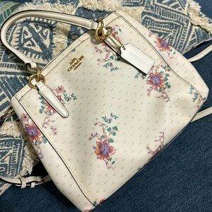 Coach floral print bag